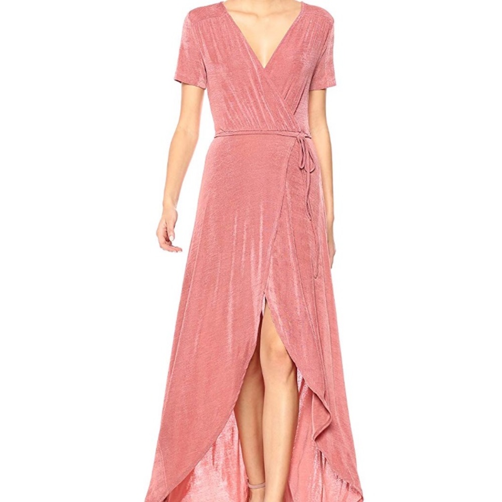 J.O.A. Dusty pink High low midi dress Sz 4p!